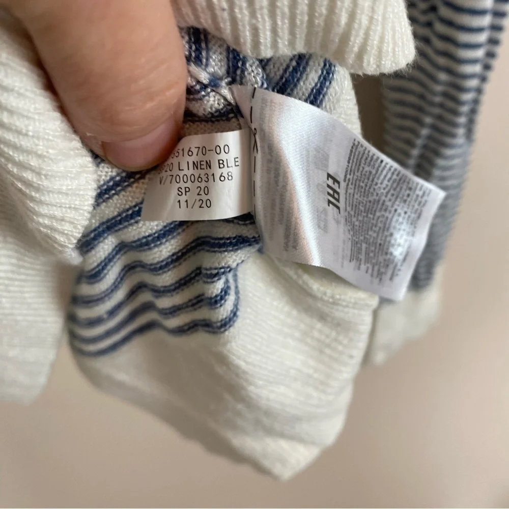 Banana Republic Linen Blend V Neck Slouchy Sweater